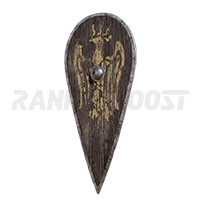 Hawk Crest Wooden Shield-image